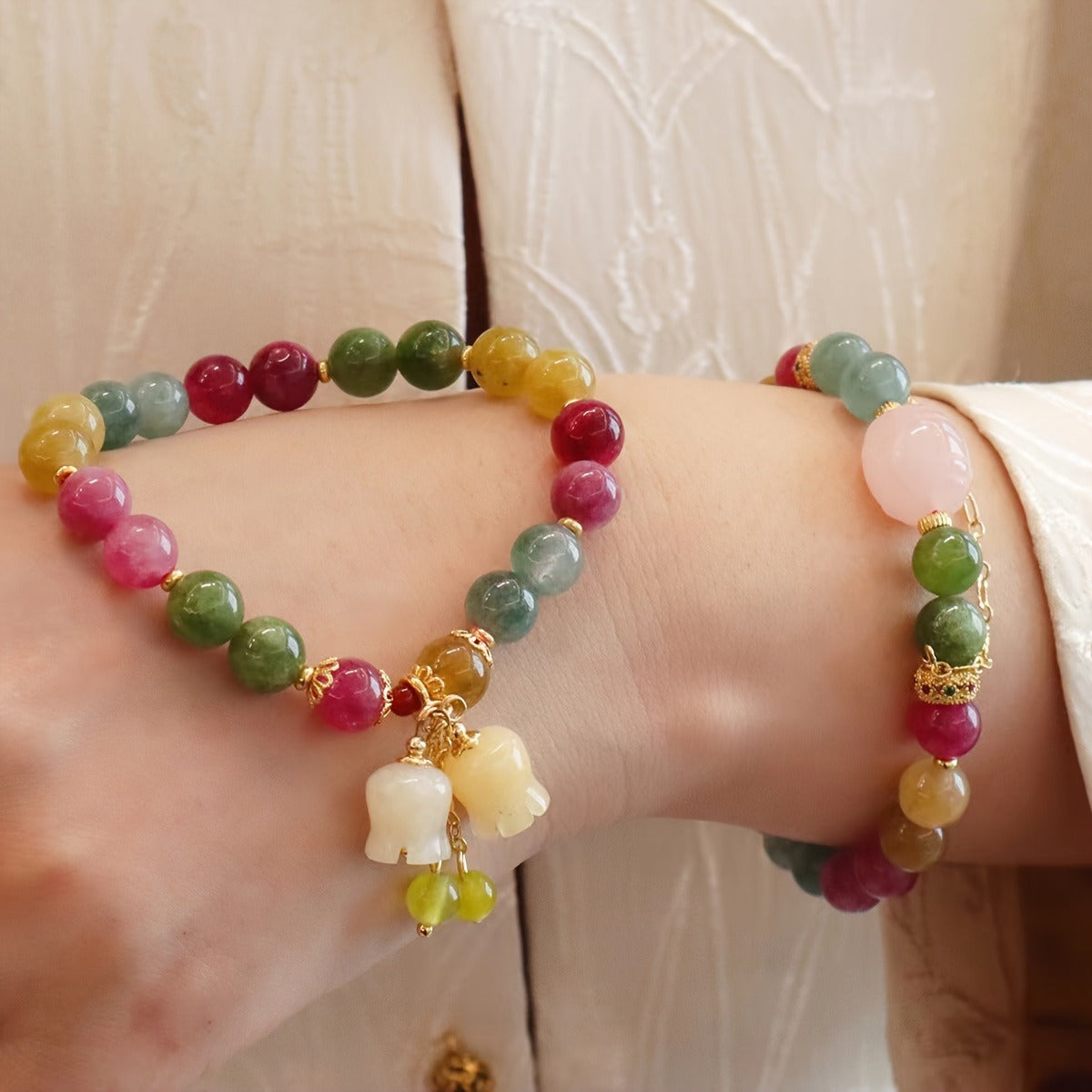 Colorful Bracelet | Crystal | Elegant, Fashionable, Auspicious | Women's Accessories | For Couples, Friends And Family | Elegant