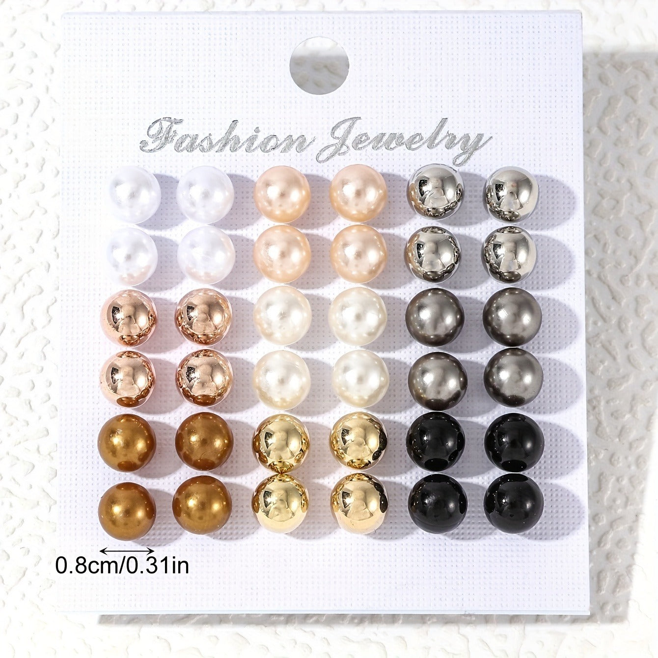 Simple Imitation Pearl Earrings in Casual and Elegant Style, Lightweight for Daily Wear by Women