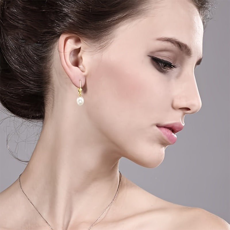 925 Silver Freshwater Pearl Earrings, Suitable For Girls, Fashion, Luxury, For Every Day, For Dates, For Celebrations, For Moms, Wives, Sisters, Friends, Halloween, Thanksgiving, Christmas, Birthdays, Anniversary Gifts
