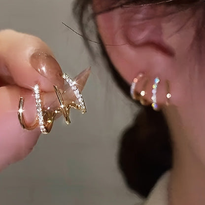 925 silver stud earrings, hypoallergenic, specially designed for women, inlaid with sparkling synthetic zircon - suitable for daily and party wear, perfect gift for Valentine's Day, Thanksgiving Day and Mother's Day.