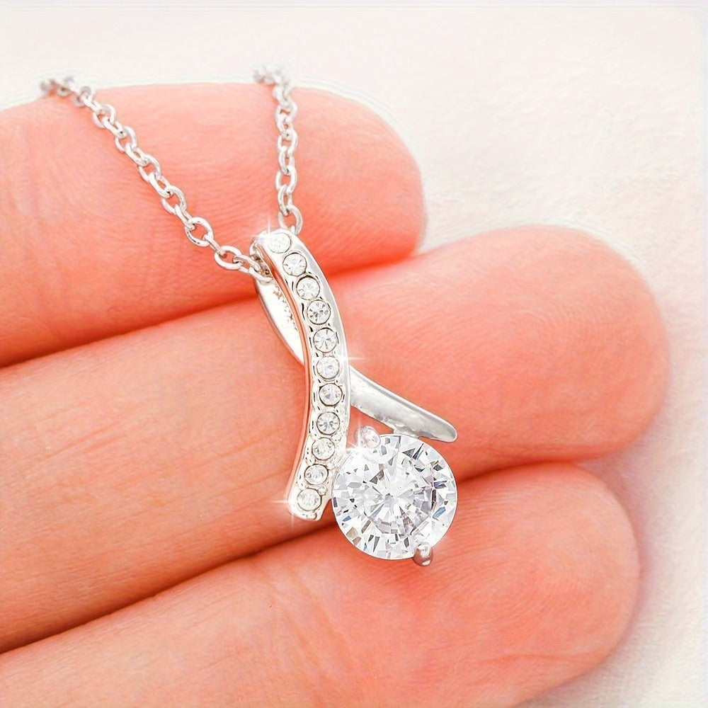 Elegant 925 Sterling Silver Jewelry Set, Synthetic Zirconia Pendant Necklace and Ring Earrings, Sexy Boho Style, Daily & Gift Occasion, All-Season, 2.6g - Ideal for Birthday, Christmas Gifts