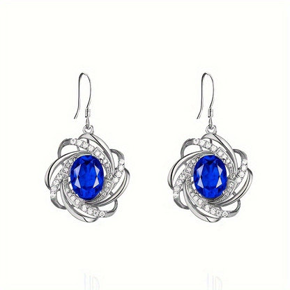 1 Pcs Exquisite Spiral Flower Pendant Necklace - Elegant, Fashionable, Ideal for Valentine's Day, Wedding, Bridal Jewelry Gift