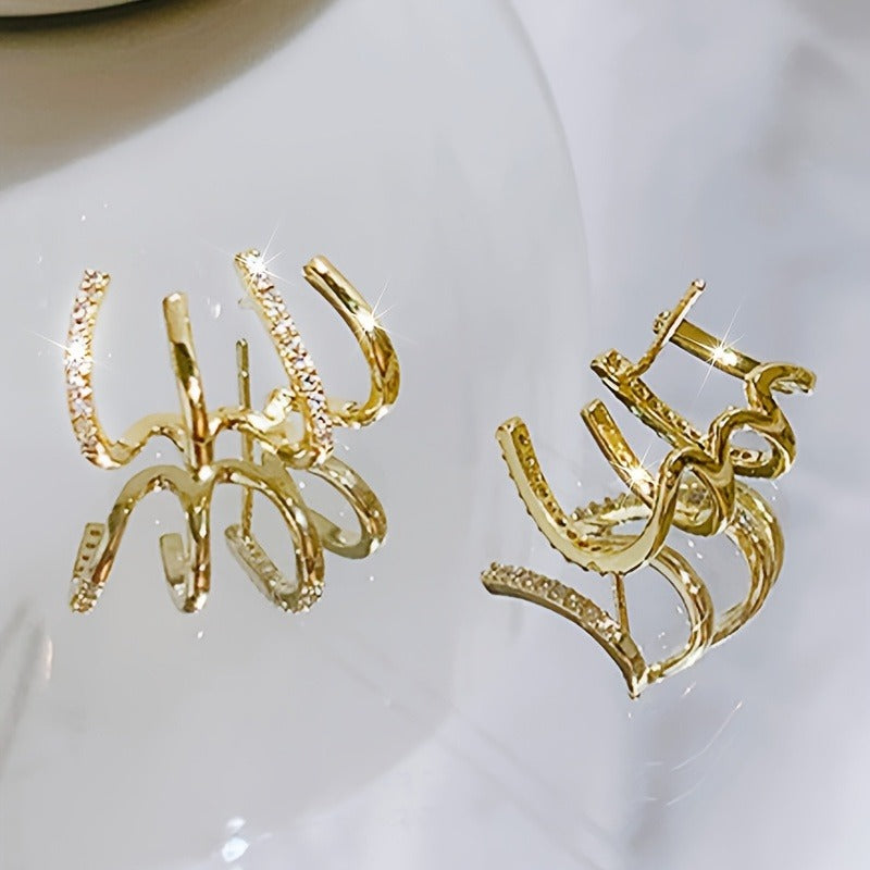 925 silver stud earrings, hypoallergenic, specially designed for women, inlaid with sparkling synthetic zircon - suitable for daily and party wear, perfect gift for Valentine's Day, Thanksgiving Day and Mother's Day.