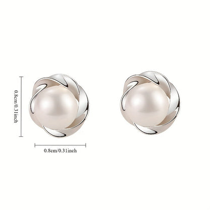 Delicate, Comfortable Imitation Pearl Earrings, Simple, Elegant, Retro, and Sexy for Daily Wear or Parties