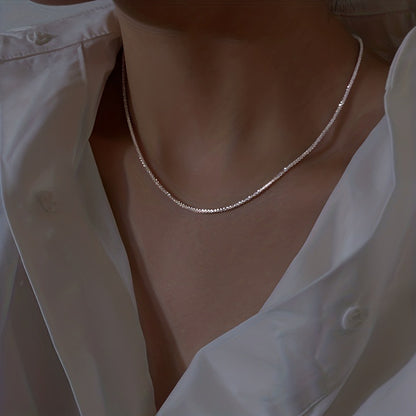 [Luxury Water Wave Chain Necklace] A New Creative Sparkling Starry Sky Lady'S Fashion Personality Necklace With A Light Luxury Niche Design Water Wave Chain.
