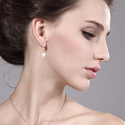 925 Silver Freshwater Pearl Earrings, Suitable For Girls, Fashion, Luxury, For Every Day, For Dates, For Celebrations, For Moms, Wives, Sisters, Friends, Halloween, Thanksgiving, Christmas, Birthdays, Anniversary Gifts