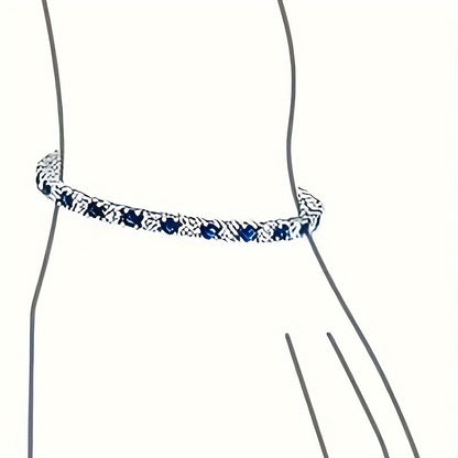 1 Italian Luxury 925 Silver moissanite inlaid Bracelet, Designed And Handmade By An Italian Designer, Perfect As An Anniversary Gift for Your Wife, Suitable for Various Occasions Such As Banquets, And Comes with An Exquisite Jewelry Box