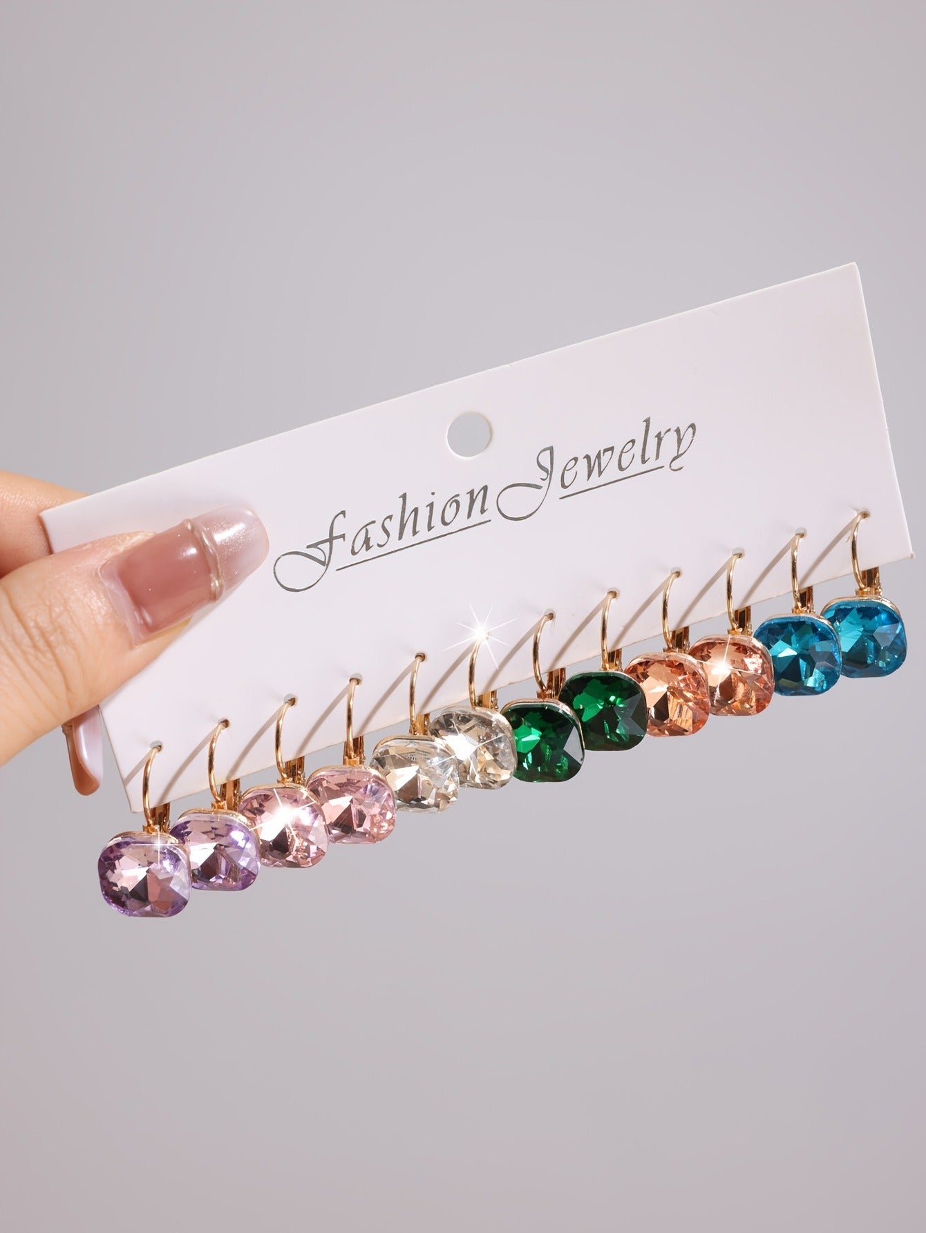 Elegant Cute 14K Golden Plated Zinc Alloy Sugarcube Stud Earrings Set for Women, High-Sheer Daily Wear or Gift Jewelry